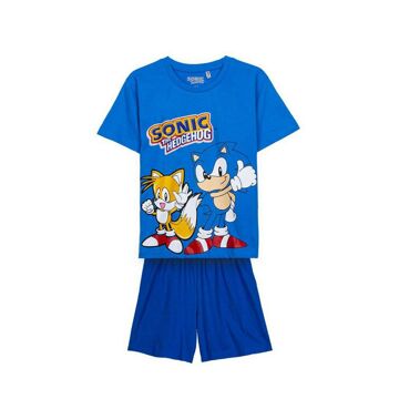 Pijama Infantil Sonic Azul Escuro 12 Anos