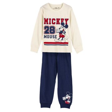Pijama Infantil Mickey Mouse Bege 4 Anos