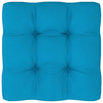 Almofadão para Sofá de Paletes 70x70x12 cm Azul