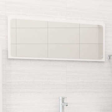 Espelho de Casa de Banho 90x1,5x37 Contrap. Branco Brilhante