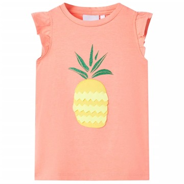 T-shirt Infantil Coral Néon 104