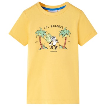 T-shirt Infantil Estampa de Macaco Ocre-claro 104