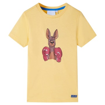 T-shirt Infantil com Mangas Curtas Amarelo 140