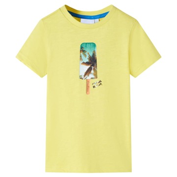 T-shirt Infantil com Estampa de Gelado Amarelo 92