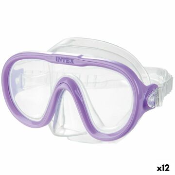 óculos de Snorkel Intex Sea Scan Roxo (12 Unidades)