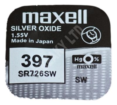 Pilhas Maxell Micro SR0726SW Mxl 397 1,55V
