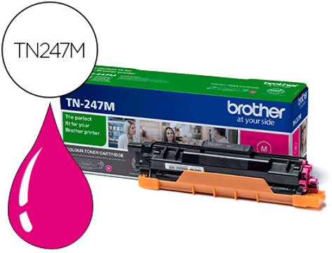 Toner Brother tn247m dcp-l3510cdw / hl-l3270cdw / mfc-l3710cw Magenta 2300 Páginas