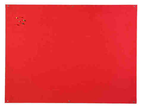 Quadro Expositor Feltro Retardador de Chama 90x120cm Vermelho S/ Moldura