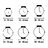 Relógio feminino Chronotech CT7008LS-04M (30 mm)