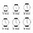 Relógio Feminino Casio SHE-4543GL-8AUER (ø 28 mm)