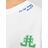 Camisola de Manga Curta Infantil Jack & Jones Jorcole Back Print Branco Verde 104 cm