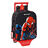 Mochila Escolar com Rodas Spiderman Hero Preto (22 X 27 X 10 cm)