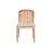 Cadeira de Sala de Jantar Dkd Home Decor Abeto Bege Poliéster (46 X 61 X 86 cm)