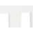 Cabeceira de Cama Dkd Home Decor Branco Castanho Acácia Madeira de Mangueira 165 X 3 X 135 cm