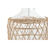 Lâmpada de Mesa Home Esprit Branco Castanho Cristal Corda 220 W 60 V 28 X 28 X 45 cm (2 Unidades)