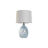 Lâmpada de Mesa Home Esprit Azul Branco Cristal 50 W 220 V 40 X 40 X 66 cm