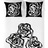 Capa nórdica Devota & Lomba Rosas Cama de 135 (220 x 220 + 45 cm)