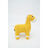 Peluche Crochetts Amigurumis Mini Amarelo Cavalo 38 X 42 X 18 cm