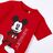 Camisola de Manga Curta Infantil Mickey Mouse Vermelho 3 Anos