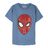 Camisola de Manga Curta Infantil Spider-man Azul 7 Anos