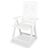 Cadeiras De Jardim Reclináveis 2 Un. Plástico Branco