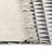 Tapete Kilim em algodão 120x180 cm com padrão preto/branco