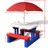 Mesa de Piquenique com Guarda-chuva para Crianças