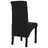 Cadeiras de jantar 6 pcs tecido preto