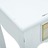 Mesa consola 80x40x74 cm madeira branco