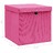 Caixas de arrumação com tampas 4 pcs 32x32x32 cm tecido rosa