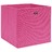 Caixas de arrumação 10 pcs 32x32x32 cm tecido rosa