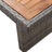Mesa de jardim 240x90x74 cm vime PE e madeira de acácia maciça