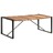 Mesa de jantar 200x100x75cm madeira maciça c/ acabam. sheesham