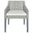 Cadeiras de Jantar com Almofadões 2 pcs Vime Natural Cinzento