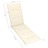 Almofadão para Cadeira de Terraço (75+105)x50x4 cm Cor Creme