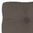 Almofadão para Sofá de Paletes 80x40x12 cm Cinzento-acastanhado