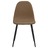 Cadeiras Jantar 4 pcs 45x54,5x87cm Couro Art. Castanho-escuro