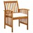 3058091 9 Piece Garden Dining Set With Cushions Solid Acacia Wood (45963+312128+2x312129)