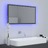 Espelho Casa de Banho LED 80x8,5x37 cm Contraplacado Cinzento