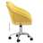 Cadeiras de Jantar Giratórias 2 pcs Tecido Amarelo