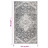 Tapete de Exterior Tecelagem Lisa 115x170 cm Cinzento-claro