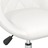Cadeira de Jantar Giratória Couro Artificial Branco