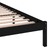 810444 Bed Frame Solid Wood Pine 160x200 cm Black
