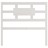 Cabeceira de Cama 105,5x4x100 cm Madeira de Pinho Maciça Branco
