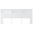 Cabeceira de Cama com Armário 220x19x103,5 cm Branco
