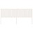 Cabeceira de Cama 205,5x4x100 cm Madeira de Pinho Maciça Branco