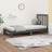 Sofá-cama de Puxar 2x(90x200) cm Pinho Maciço Cinza