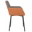 Cadeiras de Jantar 2 pcs Tecido/couro Artificial Cinzento-claro