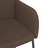 Cadeiras de Jantar 2 pcs Tecido/couro Artificial Castanho