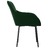 Cadeiras de Jantar 2 pcs Veludo Verde-escuro